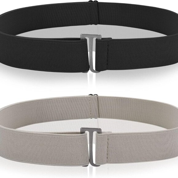 Accessories - 2PCS No Show Women's Stretch Belt Invisible No Show Invisible Belt Women Elastic